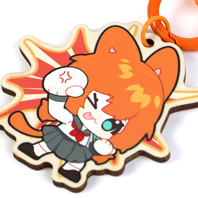 Custom Wooden Braided Lanyard Keychain With Rope