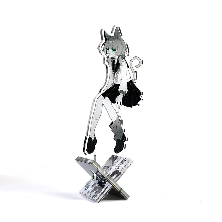 Custom X-Shaped Clear Acrylic Standees