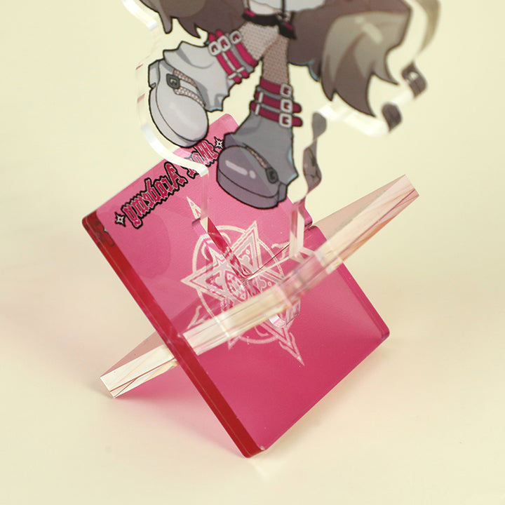 Custom X-Shaped Clear Acrylic Standees