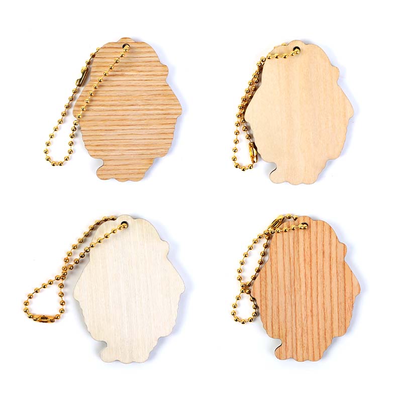 Custom Synthetic Wooden Soft Rubber Keychains - VOGRACE