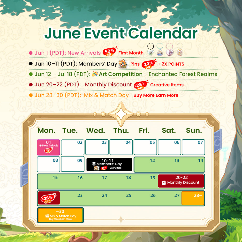 Calendrier des événements