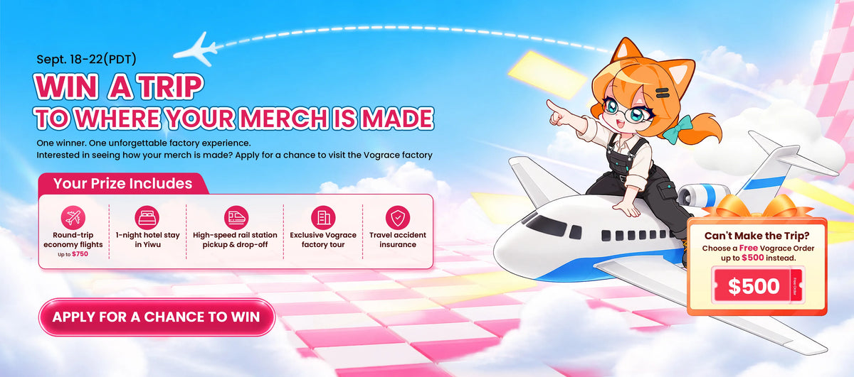 home_banner|WIN A TRIP TO WHERE YOUR MERCH IS MADE