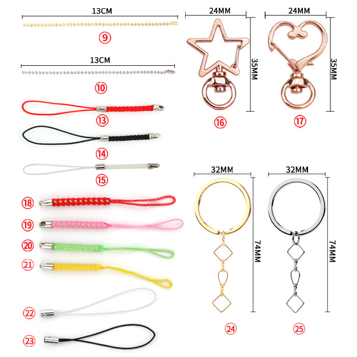 Accessoires des porte-clés