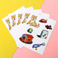 Feuilles d'autocollants personnalisés Kiss Cut