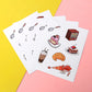 Feuilles d'autocollants personnalisés Kiss Cut