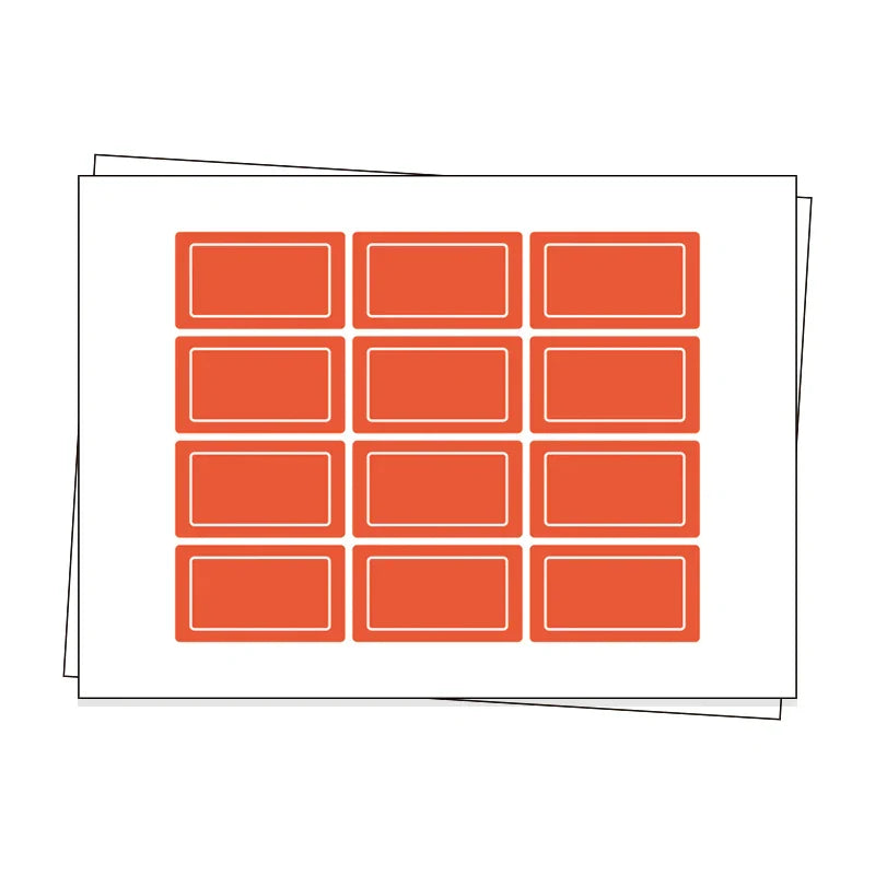 Notebook Sticker Tabs Rounded Corners Custom Stickers Sheet Labels – VOGRACE