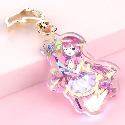 Porte clés Lumineux Manga Model rose