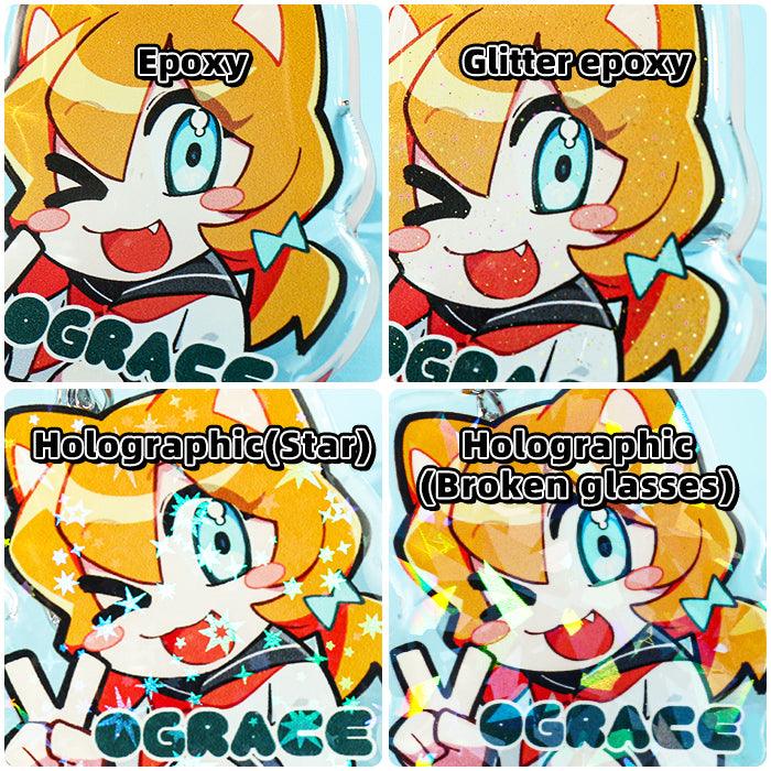 Custom Clear Acrylic Keychains - VOGRACE