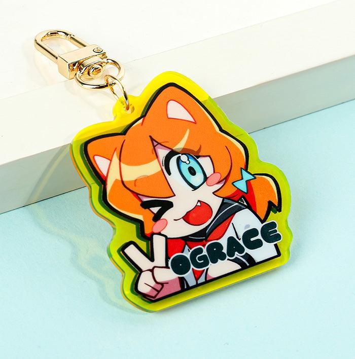 Custom Colorful Epoxy Acrylic Keychains – VOGRACE