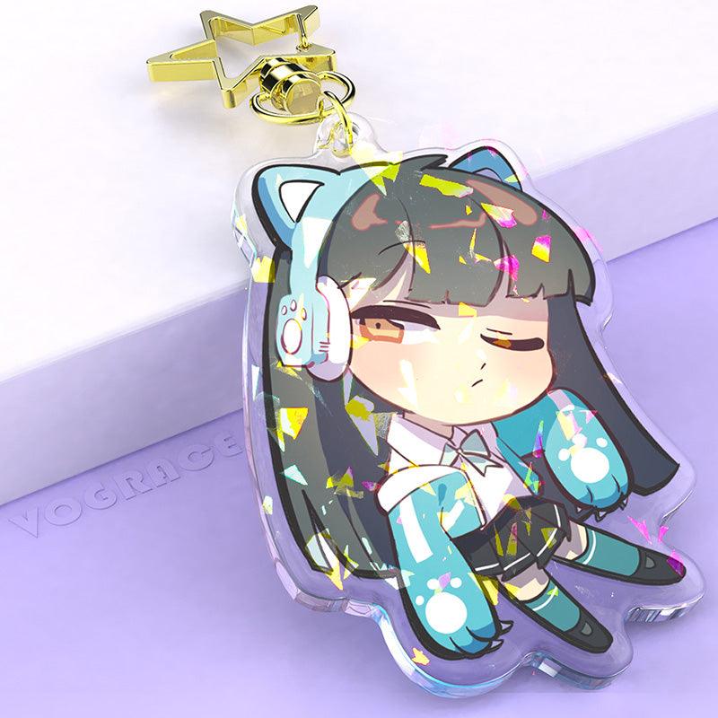 Custom Epoxy Holographic Keychain - VOGRACE