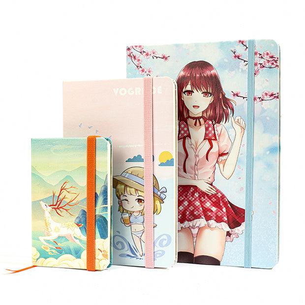 Custom Printed Leatherette Paper Notebooks - VOGRACE