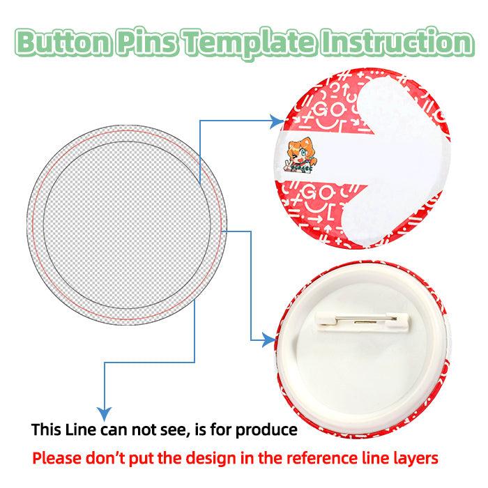 Custom Star Button Pins - VOGRACE